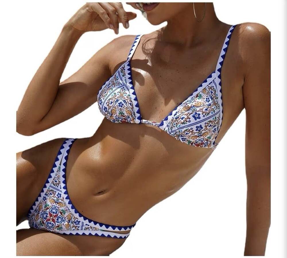 WALLDOR Women's High Waist Bikini Set,Two Piece Bikini,Sexy Bikini Swimsuit, S-M